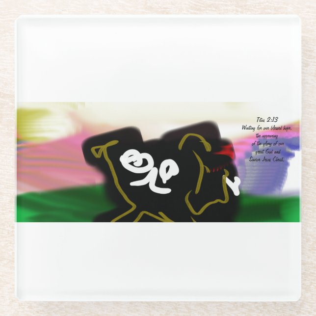 Freude Glasuntersetzer (Vorderseite)