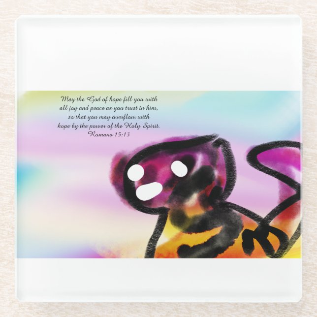 Freude Glasuntersetzer (Vorderseite)