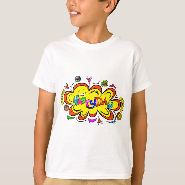 Freude, Glück, Kinder T-Shirt (Vorderseite)