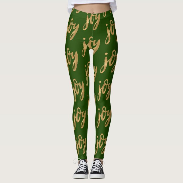 Freude-Handmit buchstaben gekennzeichneter Leggings (Vorderseite)