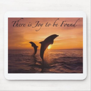 Freude in der Welt der Delphine Mousepad
