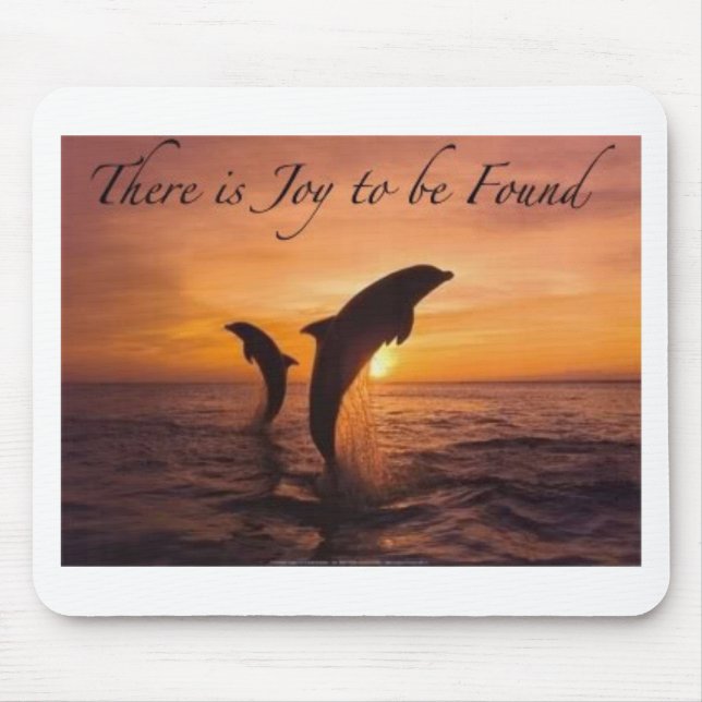 Freude in der Welt der Delphine Mousepad (Vorne)