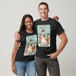 Freude in jedem Moment Schneemann & Kinder Weihnac T-Shirt