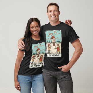 Freude in jedem Moment Schneemann & Kinder Weihnac T-Shirt