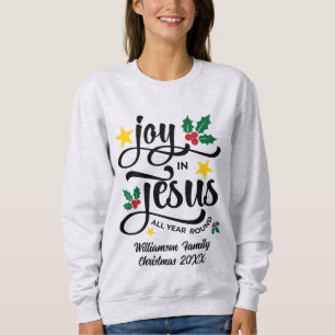 Freude in Jesus christlicher Weihnachten Familienn Sweatshirt