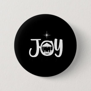Freude Jesus Weihnachtsszene Coole Weihnachtsbekle Button