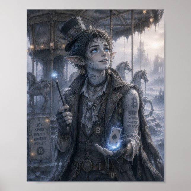 Freude / Magier / Karussellplakat Poster (Vorne)