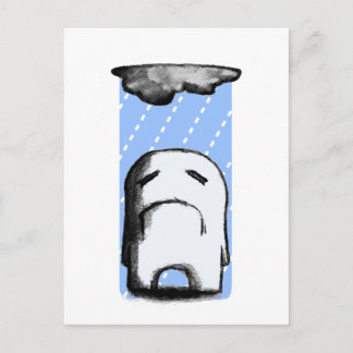 Freude mit einer Chance auf Regen Postkarte