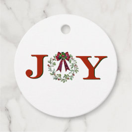 Freude mit Kranz Geschenkanhänger