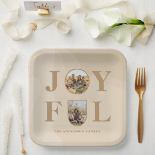 Freude Modernes Minimalistisches Beige Arch Zwei Pappteller