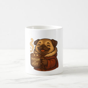 Freude-Mops-Kunst Süßes Weihnachts-Hund-Design Kaffeetasse