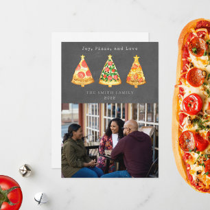 Freude Pizza Liebe Weihnachten Tafel Bild