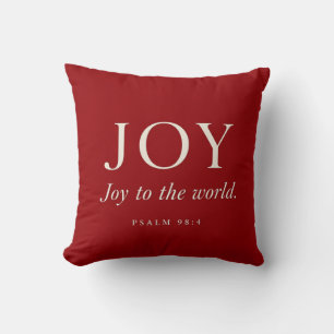 FREUDE   Psalm 98:4   Weihnachtsgeschenk Kissen