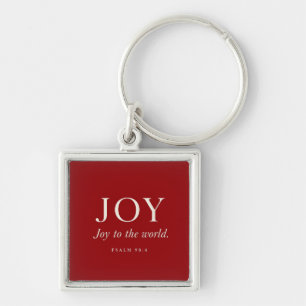 FREUDE Psalm 98:4 Weihnachtsgeschenk Schlüsselanhänger