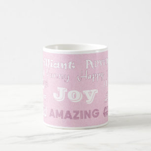 Freude-rosa bester Freund-Tasse Kaffeetasse