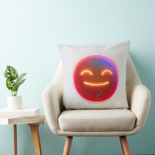 Freude strahlen: Digitales Emoticon Kissen