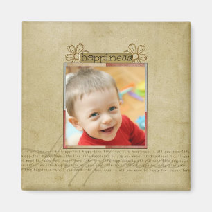 Freude- und Glück-Fotomagnet Magnet