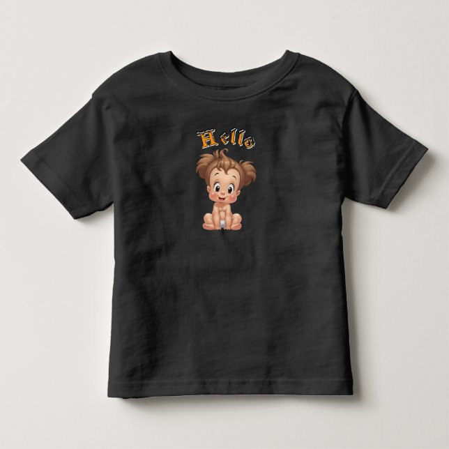 Freude und Glück für das glückliche Baby. Kleinkind T-shirt (Vorderseite)