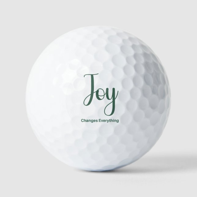 Freude verändert alles golfball (Vorderseite)