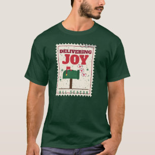 Freude während der ganzen Saison Weihnachtspostbot T-Shirt