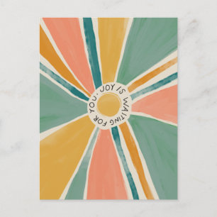 Freude wartet auf dich - inspirierende Postkarte
