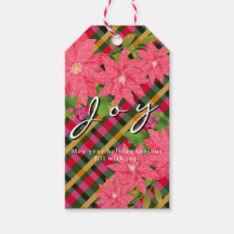 Freude Weihnachten Poinsettie Kariert Business-Log