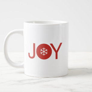 Freude Weihnachten Riesiger Kaffeebecher Jumbo-Tasse