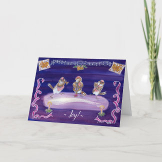 "Freude!" Weihnachtskarte Dankeskarte