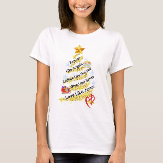 Freude wie Engel, Liebe wie Jesus T-Shirt