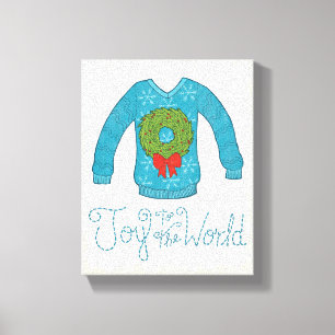 Freude wilden Apples   zur Welt - Leinwanddruck