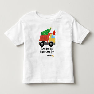 Freude zur Weihnachtszeit - Konstruktion LKW Kleinkind T-shirt