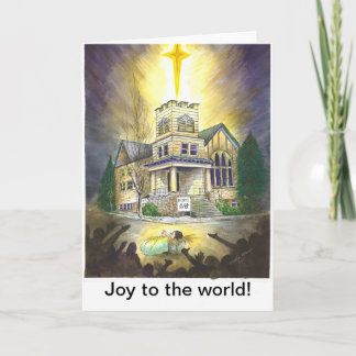 Freude zur Welt! Feiertagskarte