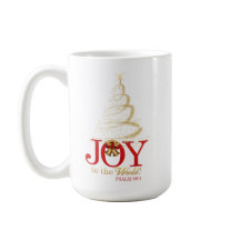 "Freude zur Welt" Weihnachtsscripture-Tasse