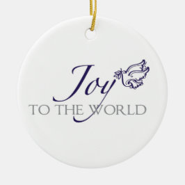 Freude zur Weltweihnachtsverzierung Keramik Ornament