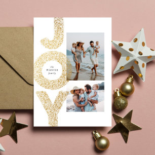 Freude zwei Foto Weihnachten falsches Gold gespren