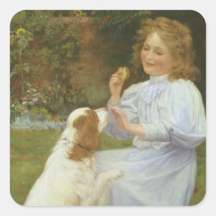 Freuden der Hoffnung von William Henry Gore Quadratischer Aufkleber
