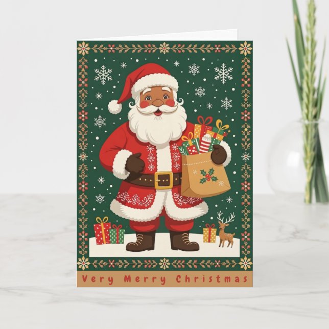 Freuden der Weihnachtskarte Feiertagskarte (Vorderseite)