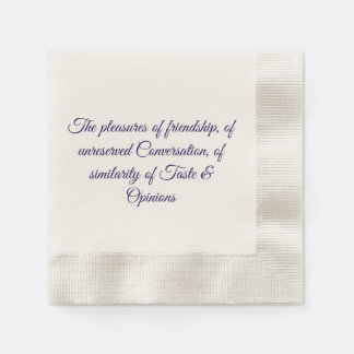 Freuden von Freundschaftsnapkins Serviette