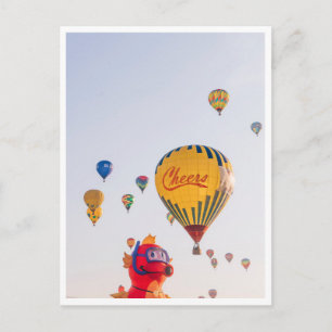Freudenballon-Spaß-Gratulationskarte Postkarte