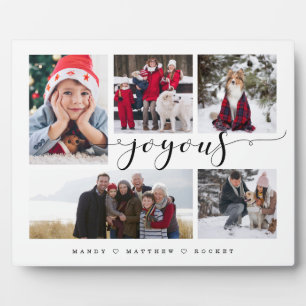 Freudendes Script Family Foto Keepake Collage Plaq Fotoplatte