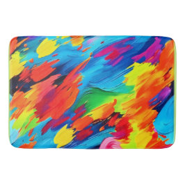 Freudenfarbige Explosionszeichnung Badematte