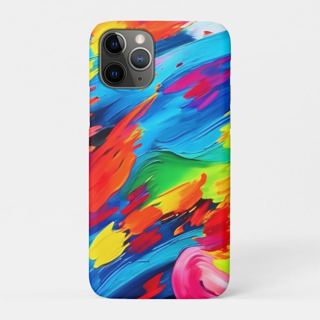 Freudenfarbige Explosionszeichnung Case-Mate iPhone Hülle (Rückseite)