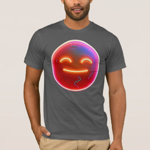 Freudenleuchte: Digitales Emoticon T-Shirt