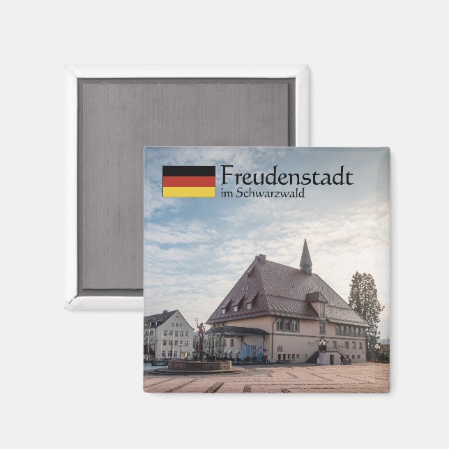 Freudenstadt Souvenir Magnet (Vorderseite/Rückseite)