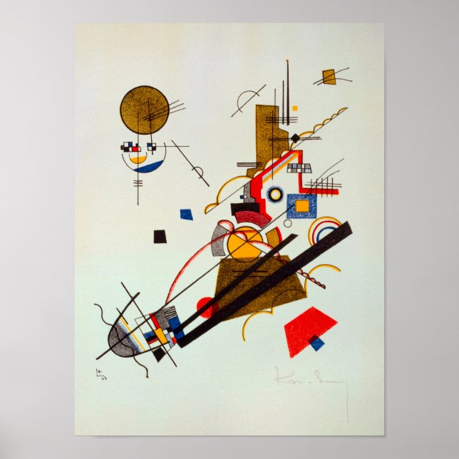 Freudenszension, 1923 von Wassily Kandinsky Poster (Vorne)