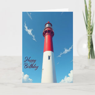 Freudige Leuchtturm-Geburtstagskarte Karte