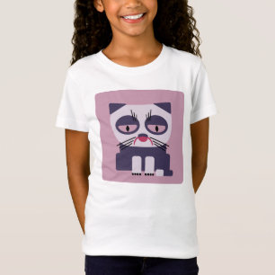 freudlose mürrische schauende Katze T-Shirt