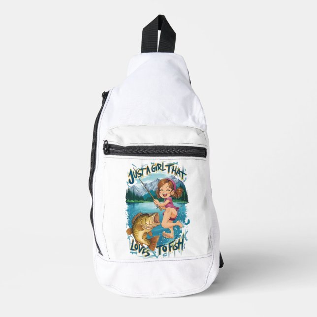 Freudvoller Sprung mit dem finnischen Freund Crossbody Bag (Vorderseite)