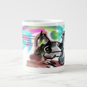 Freue dich Jesus Jumbo-Tasse