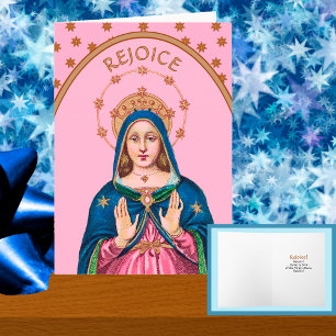 Freue dich! (Latein: Gaudete!) Oberer Torso BVM Ad Karte